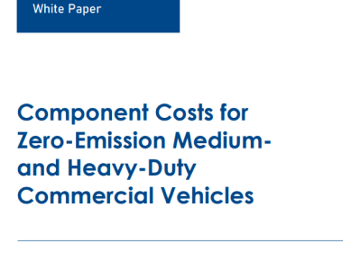 Component Costs for Zero-Emission Medium and Heavy-Duty Commercial Vehicles