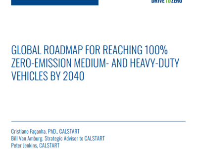 Global Roadmap for Reaching 100% Zero- Emission Medium- and Heavy-Duty Vehicles by 2040 